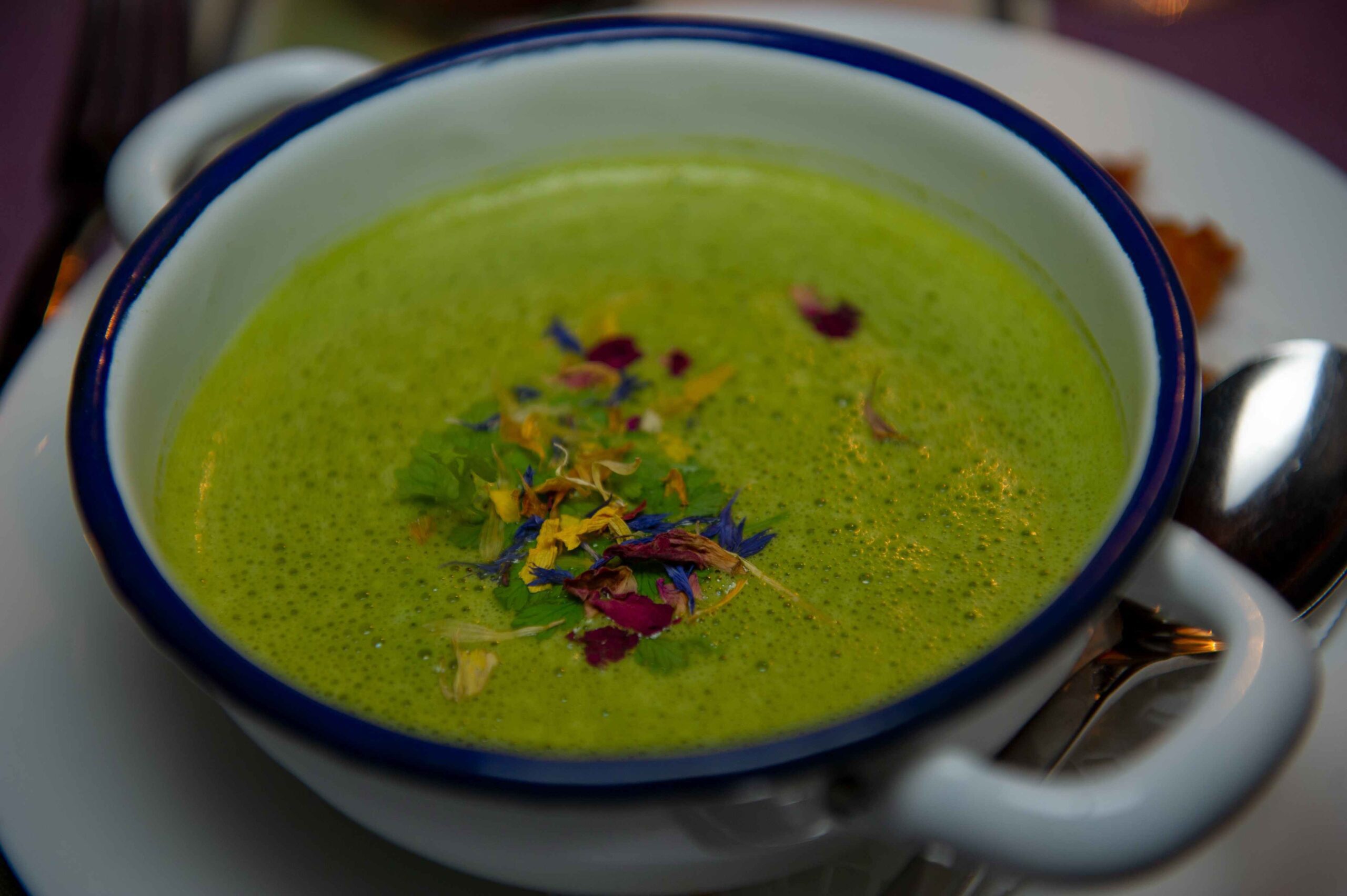 Creamy spinach soup